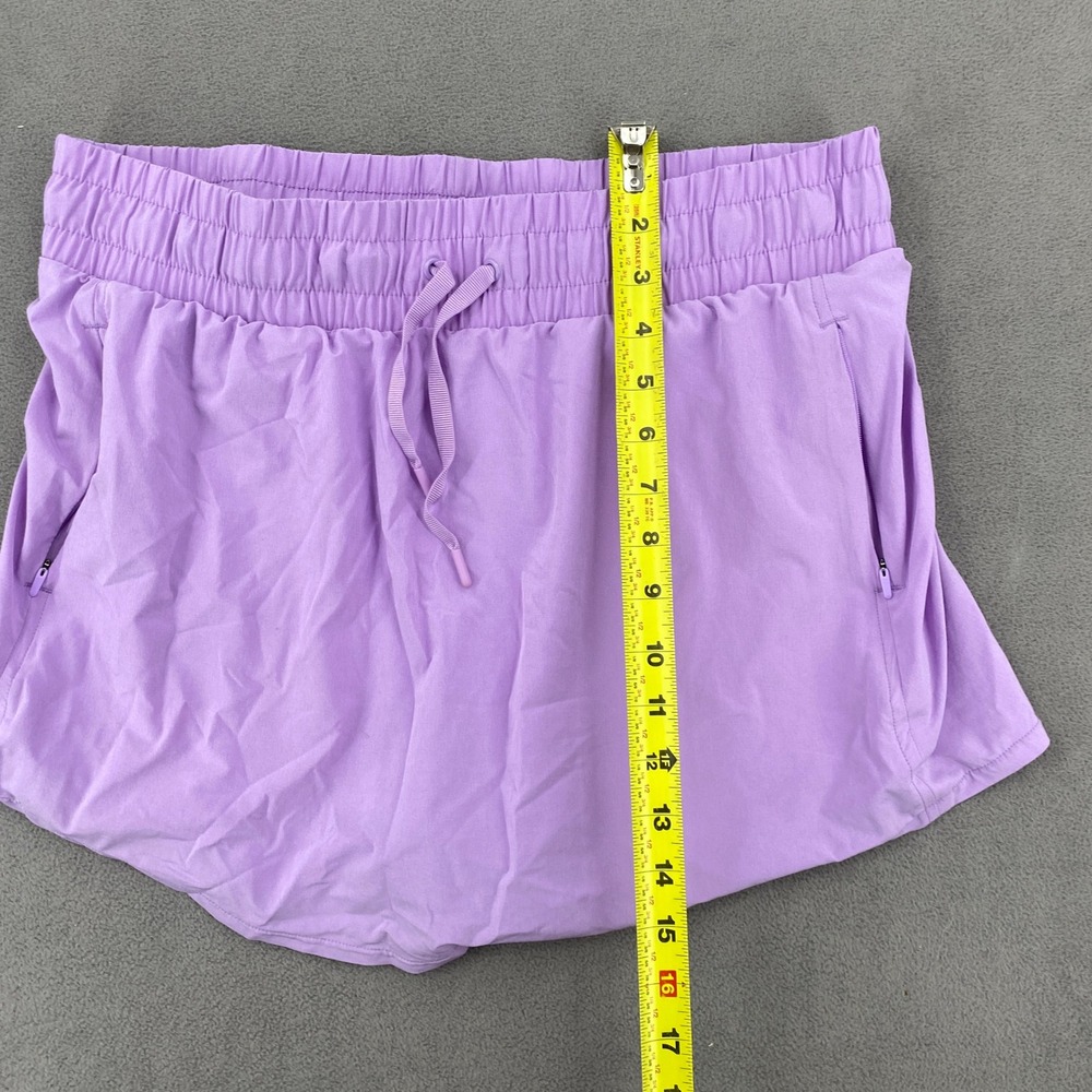 All in Motion Womens Active Skort Purple Elastic Waist Zipper Pockets Large - Picture 3 of 8